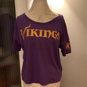 Vikings purple tee shirt  sz M. By pink